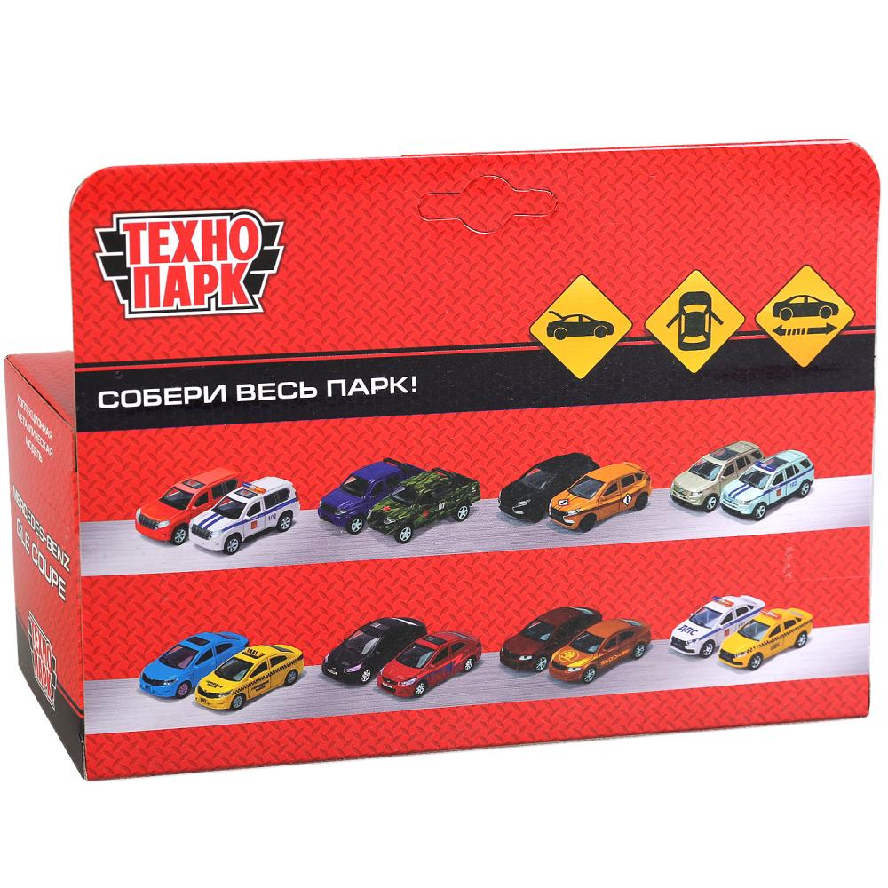 ТМ Технопарк. Machine en métal "MERCEDES-BENZ GLE COUPE" 12 cm, ouverte. двери, инерц, БЕЛЫЙ в кор.2*36шт