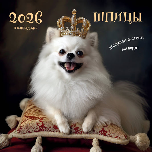Шпицы. Календарь настенный на 2026 год (300х300)