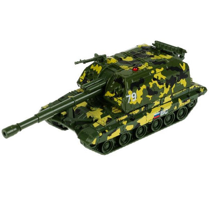 Modèle métallique МСТА-ГАУБИЦА 12 cm, вращается башня, инерция, камуф, kor. Parc technologique en cor.2*24шт