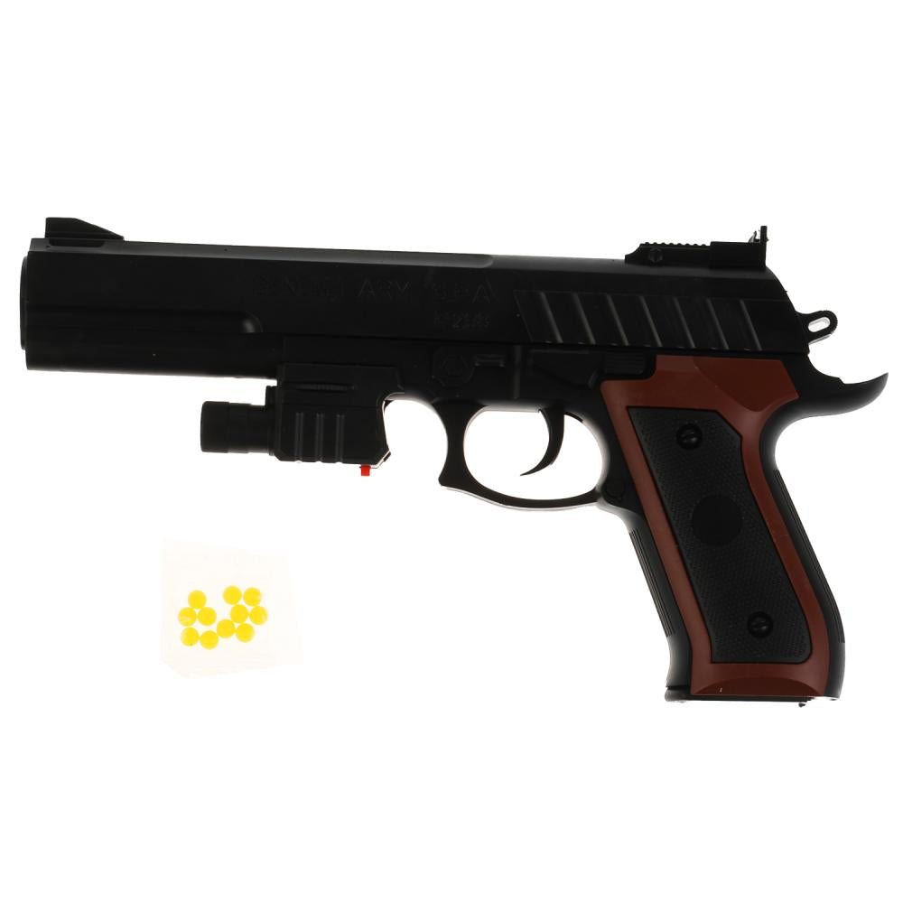 Пистолет (п) с лазер. прицелом, с пульками P298 в пак. в кор.2*72шт