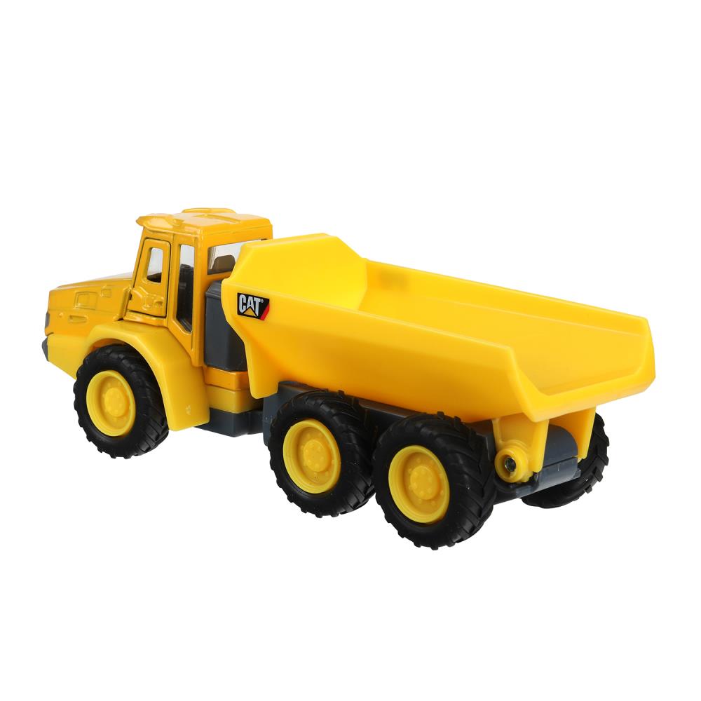 Машина металл caterpillar КАРЬЕРНЫЙ САМОСВАЛ, 15 см, дверь, инерция Технопарк в кор.2*24шт