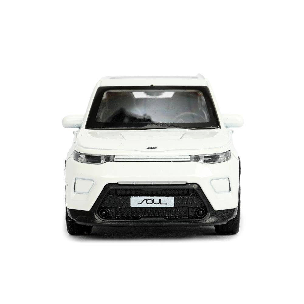 Машина металл KIA soul длина 12 см, двери, багаж., инерц, белый, кор. Технопарк в кор.2*36шт