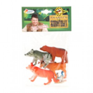 НАБОР ИЗ 6-И ЛЕСНЫХ ЖИВОТНЫХ "ИГРАЕМ ВМЕСТЕ" В АССОРТ. В ПАК. (РУСС. УП.) в кор.8*24наб