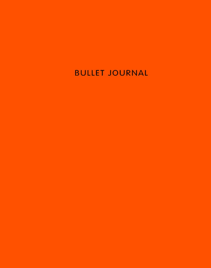 Bullet Journal (Оранжевый) 162x210мм, твердая обложка, пружина, bloc-notes dans точку, 120 стр.