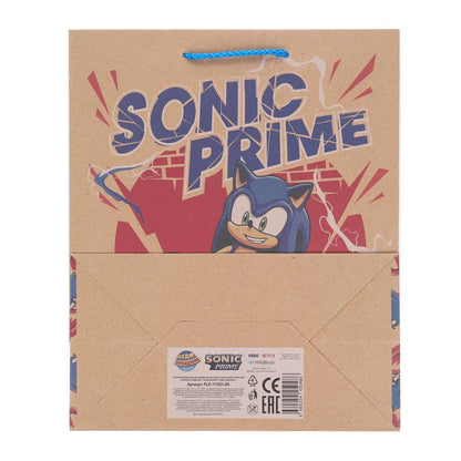 Пакет подарочный крафт Sonic Соник, l 26*32*10 см ЧУДО ПРАЗДНИК в кор.10*12шт