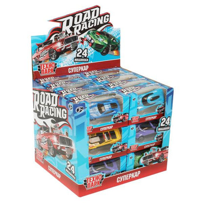 Machine en métal ROAD RACING SUISSE 7,5 cm, dans un assortiment, affichage du parc technologique jusqu'à 24 pouces en cor.32 pouces