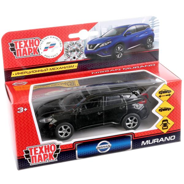 Машина металл NISSAN murano 12 см, двери, багаж., инерц., черн., кор. Технопарк в кор.2*24шт