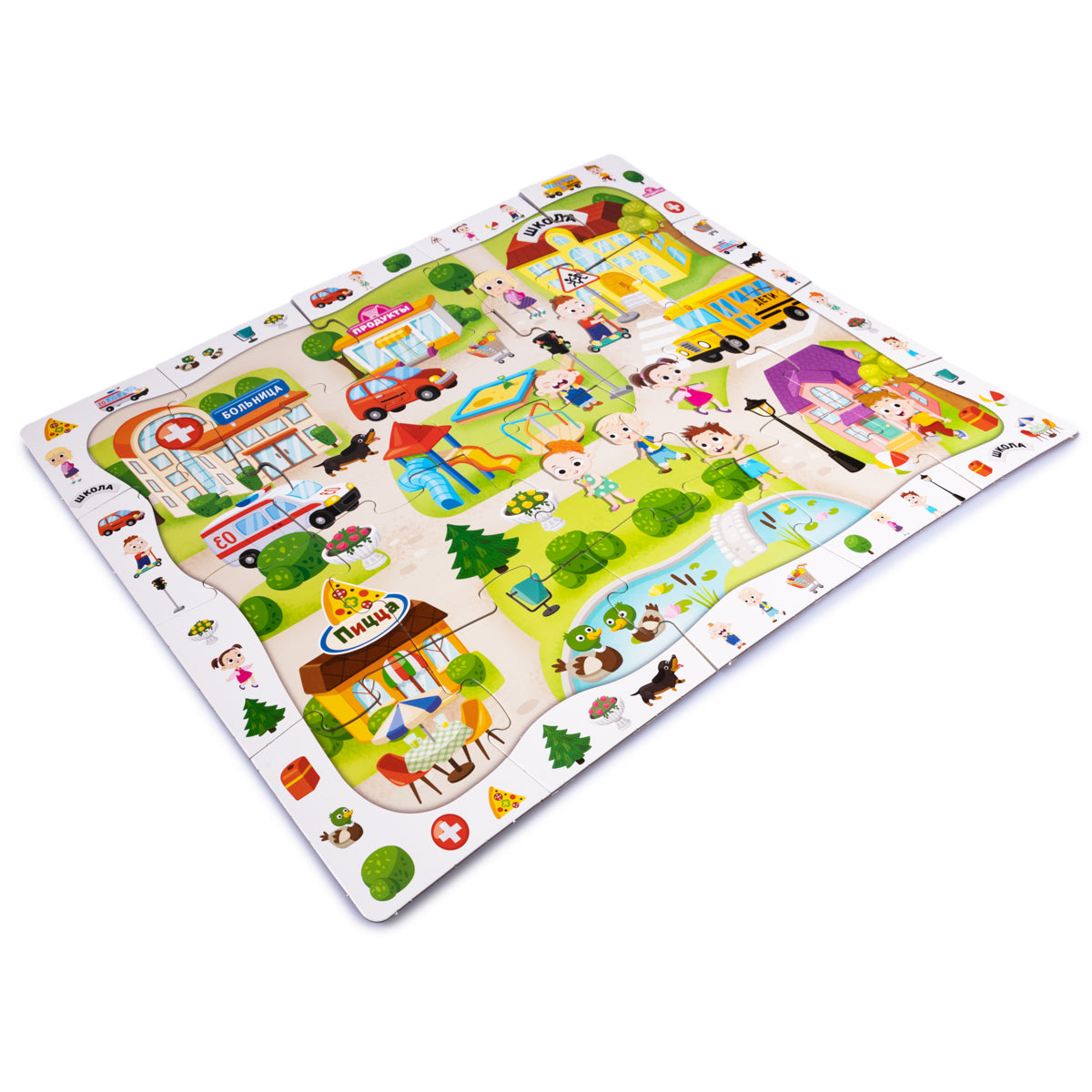 Пазлы MAXI Baby Toys В городе 20 элементов (поле 61х47см)