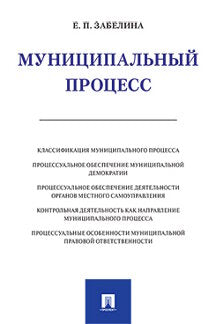 Муниципальный процесс. Монография.-М.:Проспект,2021. /=230159/