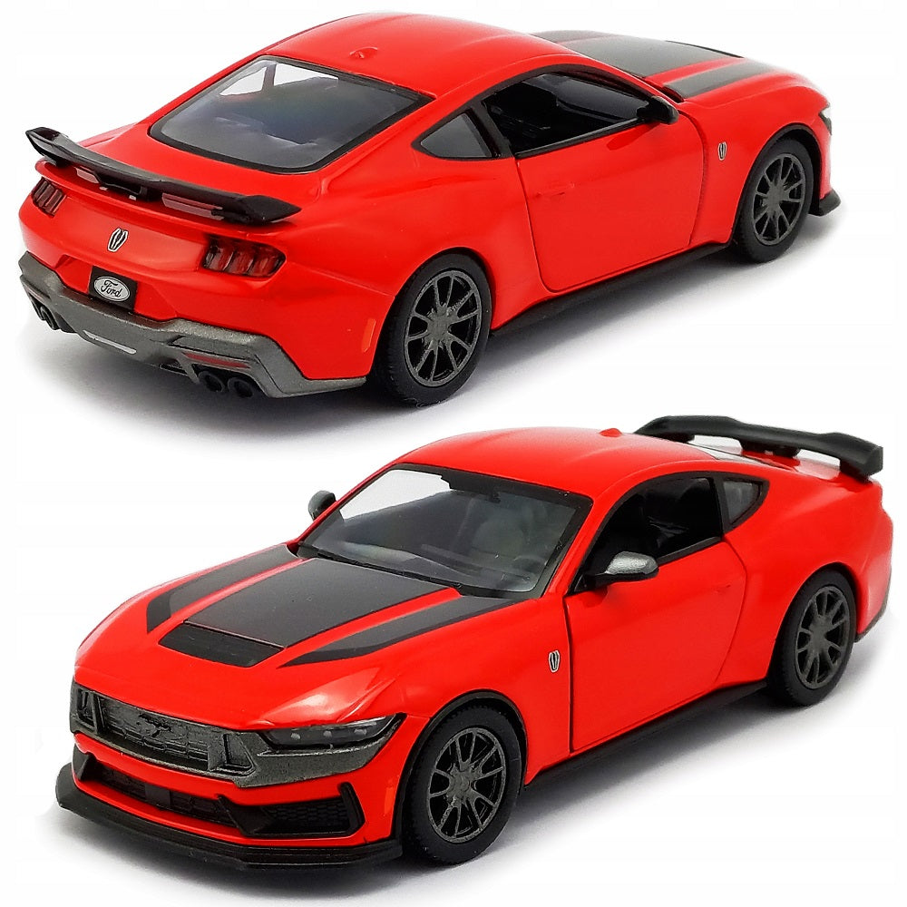Kinsmart. Modèle art.KT5455W/3 "Ford Mustang Dark Horse 2024" 1:38 (красная) инерц.