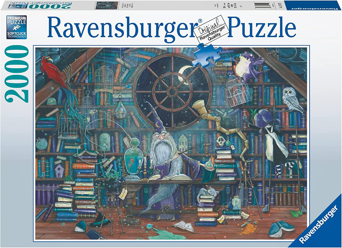 Ravensburger. Пазл карт. 2000 "Волшебник Мерлин" арт.17112