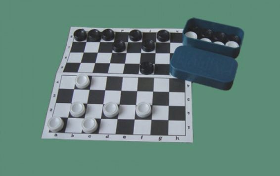 ИГРА "ШАШКИ" С ДОСКОЙ" (ЕВРОПОДВЕС) в кор.20шт