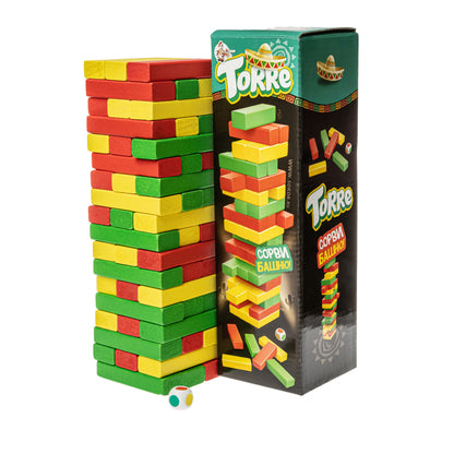 ИГРА ДЛЯ ДЕТЕЙ И ВЗРОСЛЫХ "ТОРРЕ" (ПАДАЮЩАЯ БАШНЯ) в кор.15шт