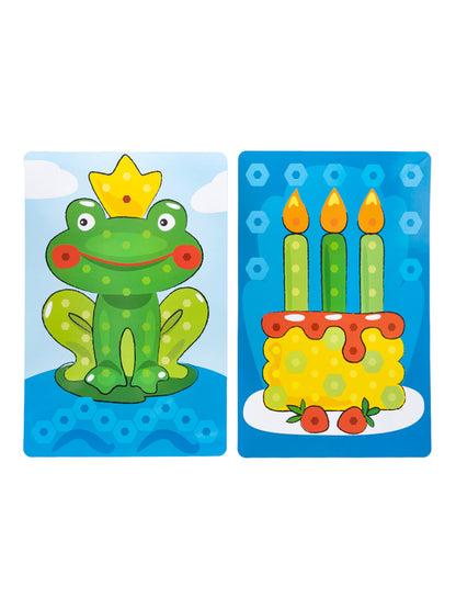 Мозаика для самых маленьких Baby Toys "Трактор" d2,5/7 цв (107 эл)