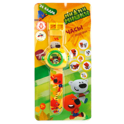 Часы "Умка" "Мимимишки" с проекцией, 24 кадра, цвет в ассорт. на блистере (русс. уп.) в кор.2*144шт