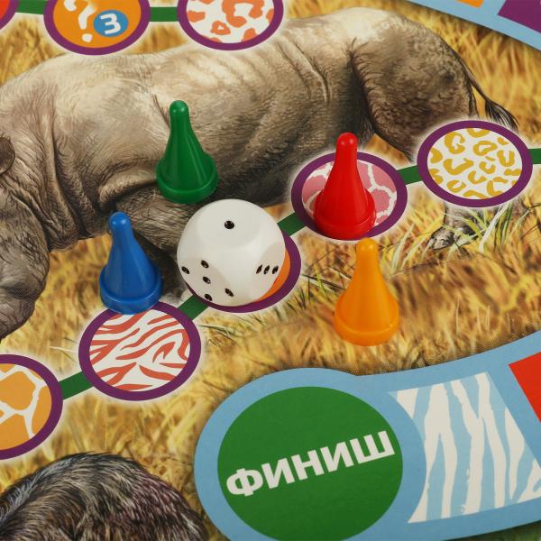 Животные планеты Земля. Настольная игра-квадрат. 40 cartes. 250х250х55mm. Умные игры в кор.10шт