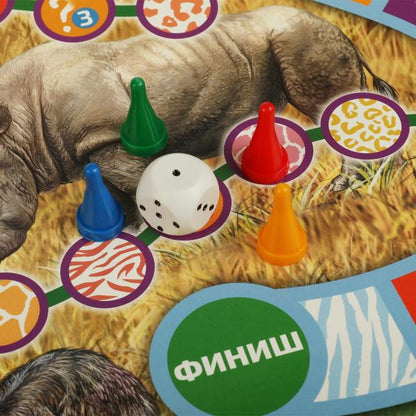 Животные планеты Земля. Настольная игра-квадрат. 40 cartes. 250х250х55mm. Умные игры в кор.10шт