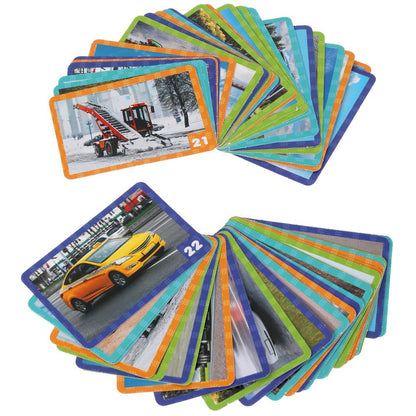 Транспорт. Карточная игра Мемо. (50 карточек, 65х95мм ). Коробка: 125х170х40мм Умные игры в кор.50шт