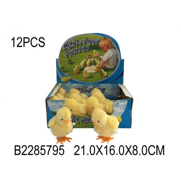 Игрушка заводная цыпленок 638 в дисплее уп-12шт в кор.2*30уп