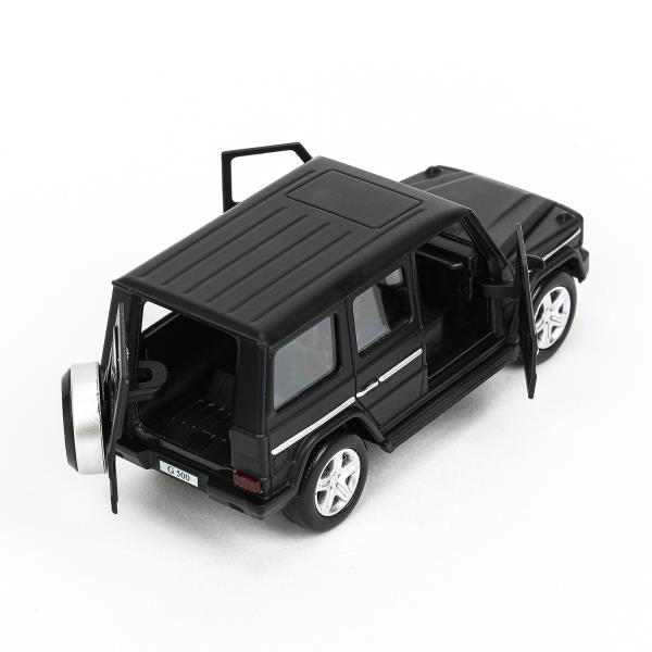 Machine en métal MERCEDES-BENZ CLASSE G МАТОВЫЙ 12 см, двер, багаж, черный, кор. Parc technologique dans le cor.2*36шт