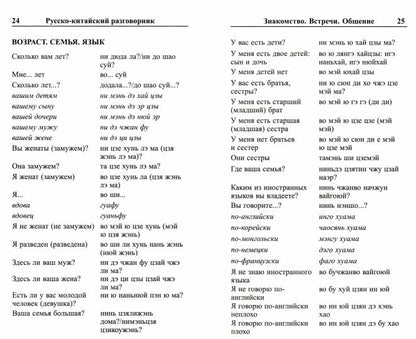 Современный русско-китайский разговорник