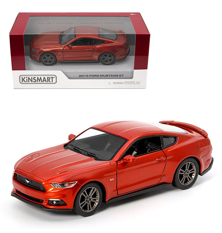Kinsmart. Модель арт.KT5386W/4 "Ford Mustang GT 2015" 1:38 (терракотовая) инерц.