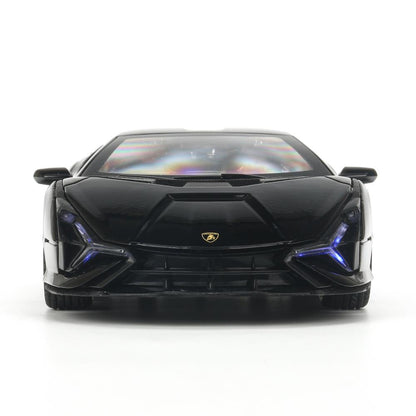 Machine en métal noir pour Lamborghini Sian, 20,8 cm, double, sac, carrosserie, parc technologique, cor.18