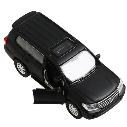 4690590199657 Machine en métal TOYOTA "land cruiser mat" 12,5 cm, ouverture du moteur, noir, couleur du parc technologique