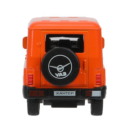 Machine en métal UAZ ХАНТЕР 10,5 cm, inertie, orange, cor. Parc technologique dans le cor.2*36шт