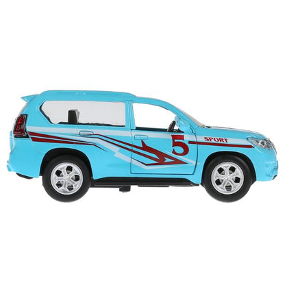 Машина металл свет-звук "TOYOTA PRADO СПОРТ" 12см, откр. двери, инерц. dans le cor. Parc technologique dans le cor.2*36шт