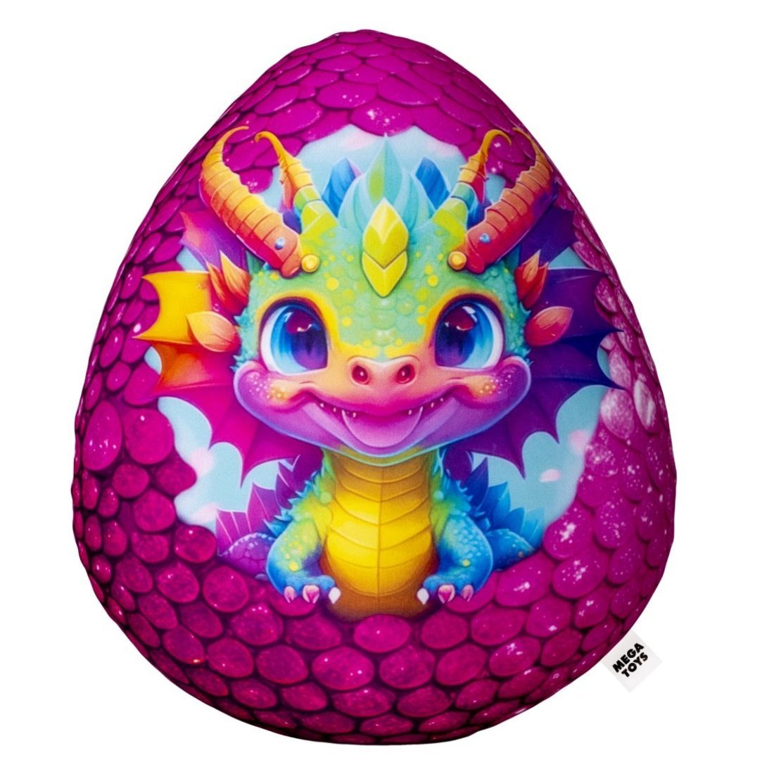 Mega Toys. Игрушка антистресс "Яйцо дракона" 37 см. арт. МТ37012 (символ года 2024)