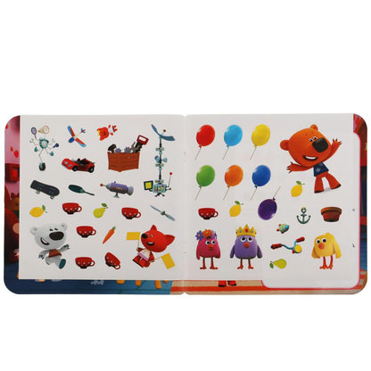 "УМКА". МОИ ДРУЗЬЯ. МИМИМИШКИ. IQ - НАКЛЕЙКИ, 35 НАКЛЕЕК. 240Х240ММ. 8 СТР. БУМАГА МЕЛОВ. в кор.50шт