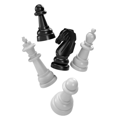 Игра настольная "Шашки-Шахматы" dans пласт.коробке (мал, сер)
