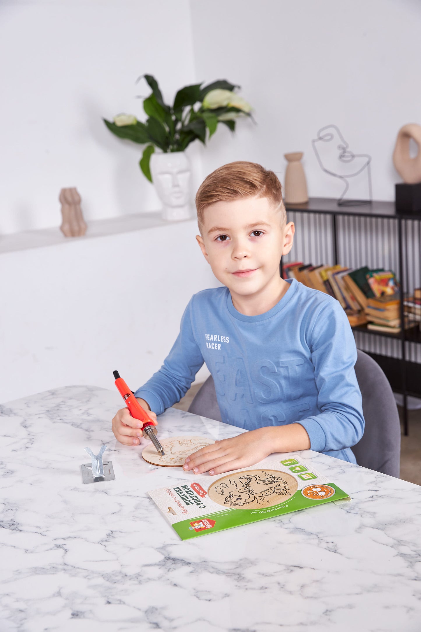 Выжигание по дереву. Dosette pour le voyage "Динозаврик" (largeur 130 mm, conversion)