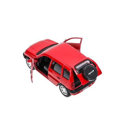 Machine en métal LADA NIVA pour 12 cm, double, bagage, iner, rouge, cor. Parc technologique dans le cor.2*36шт