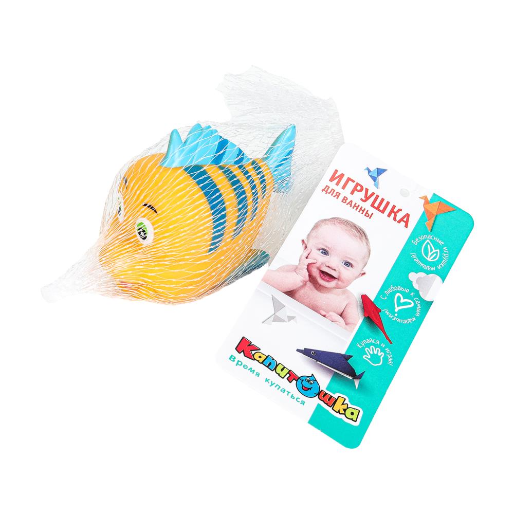 Игрушка для ванной флаундер сетка КАПИТОШКА в кор.2*60шт
