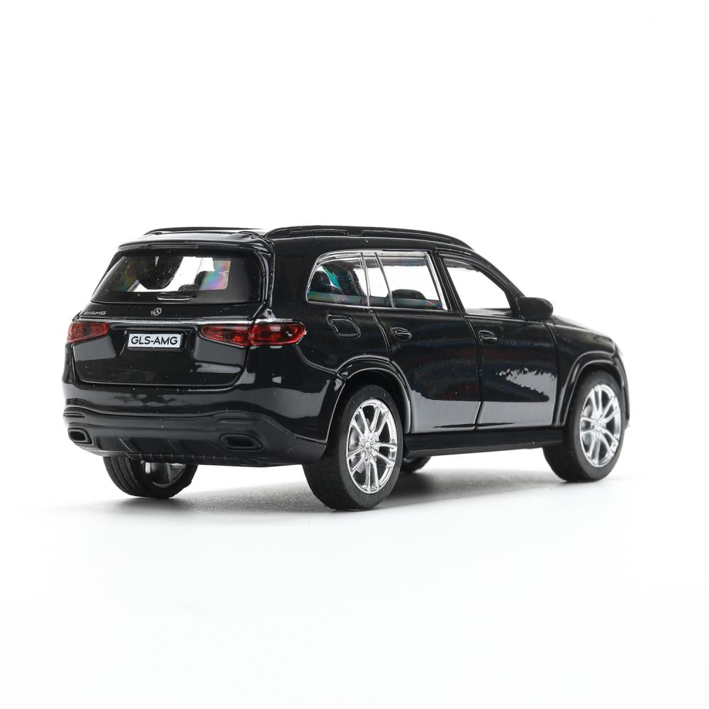 Машина металл MERCEDES-BENZ gls class amg 12см, дв,баг,ин,темно-серый, кор. Parc technologique dans le cor.2*36шт