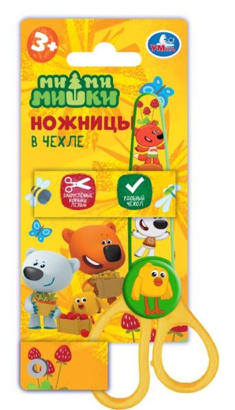 Ножницы Ми-ми-мишки с чехлом Умка в кор.30*12шт