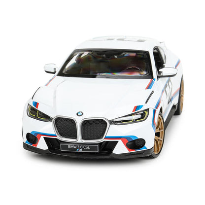 Véhicule pour BMW 3.0 csl 1:14, bleu, 2 pièces, deux portes ouvertes Rastar en couleur 6 pouces