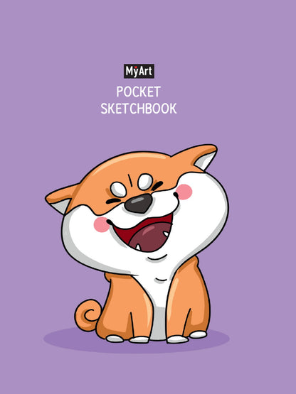 Mon Art. Poche СКЕТЧБУК. СИБА-ИНУ