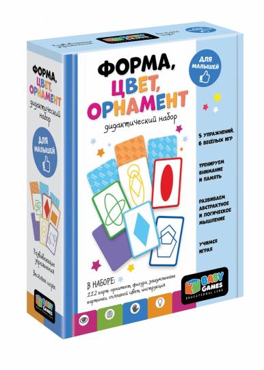 Дидактический набор. Форма, цвет, орнамент,07684