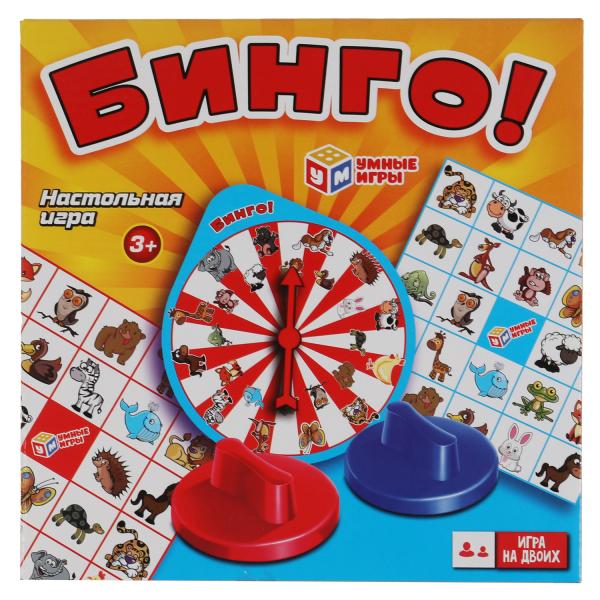Настольная игра бинго, кор.21*21*4,5см Умные игры в кор.2*48шт