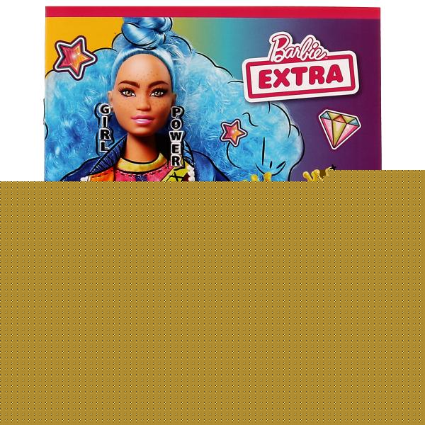 Тетрадь, БАРБИ 18 листов, линейка, диз 1,barbie extra Умка в кор.200шт