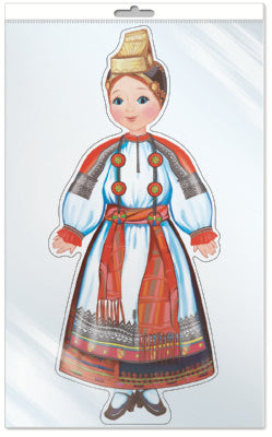 *Ф-9606-П ПЛАКАТ ВЫРУБНОЙ А3 В ПАКЕТЕ. Dévotion au costume féminin