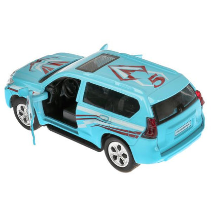 Машина металл свет-звук "TOYOTA PRADO СПОРТ" 12см, откр. двери, инерц. dans le cor. Parc technologique dans le cor.2*36шт