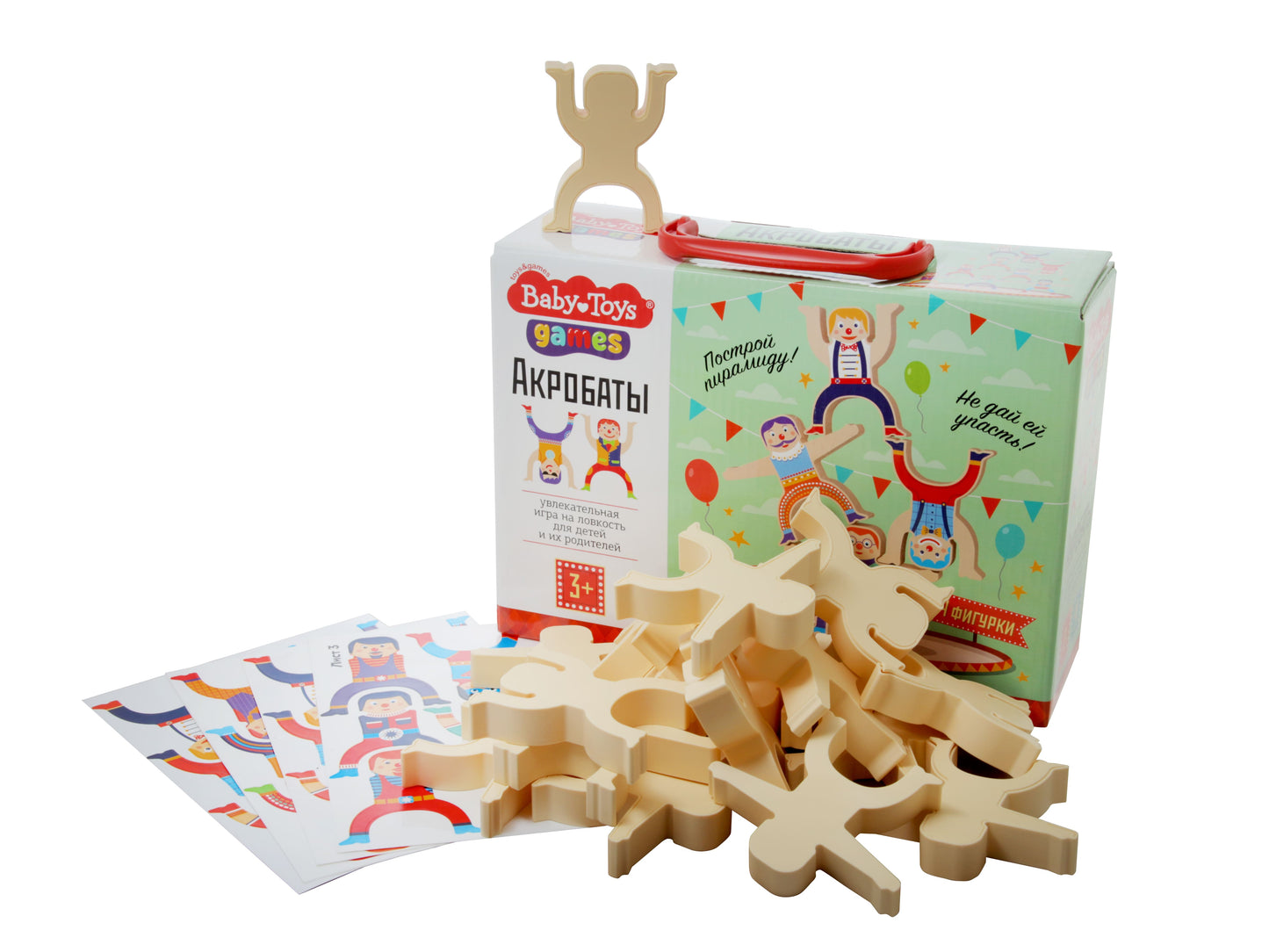 Игра настольная "Акробаты" серия Baby Toys Games 24 шт