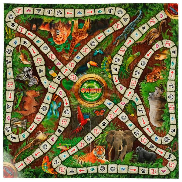 Джумагия. Настольная игра-ходилка квадрат. 40 cartes. 250х250х55mm. Умные игры в кор.10шт