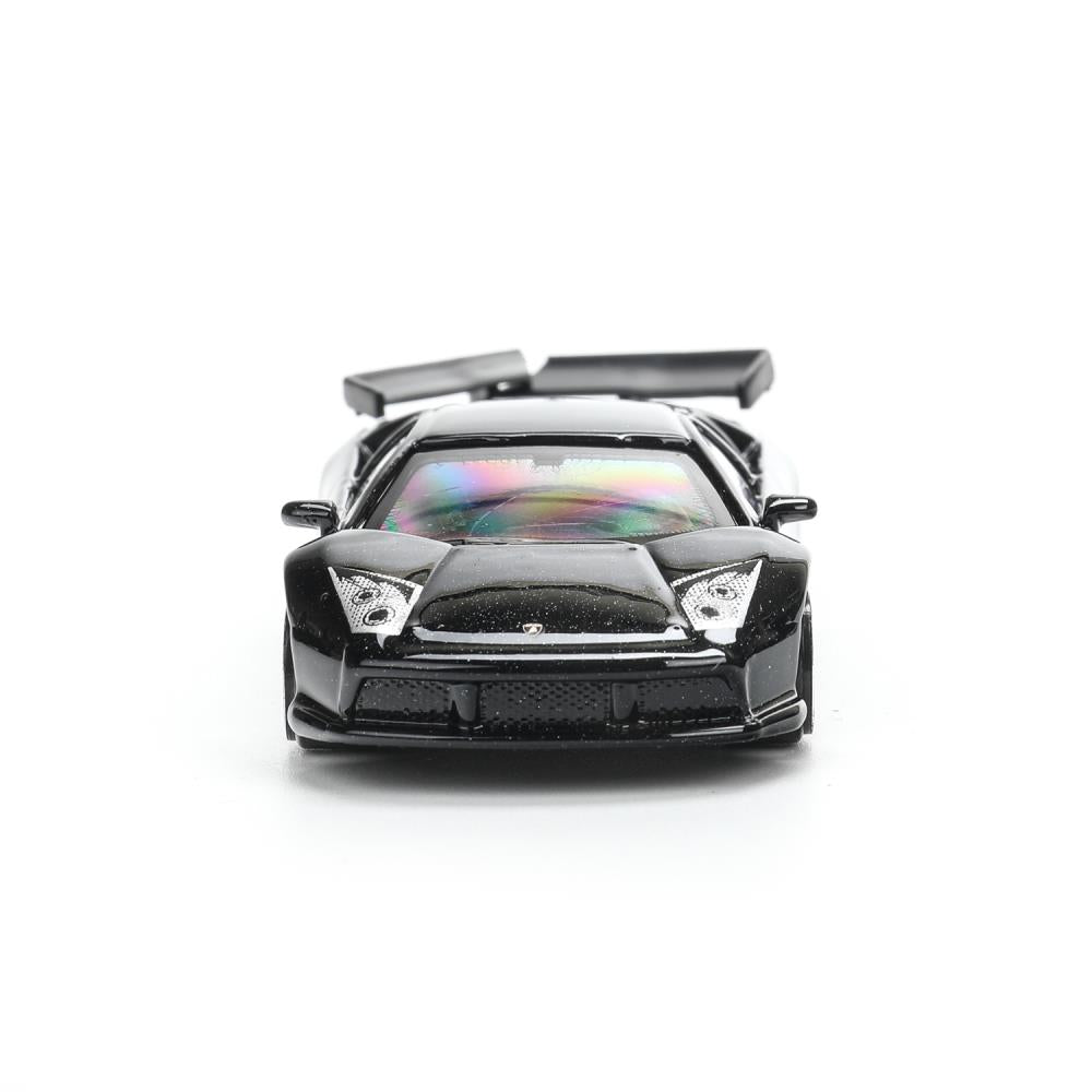 Machine en métal lamborghini murcielago r-gt, taille 7 cm, technologie noire, couleur 144 pouces