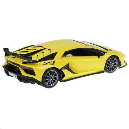 La machine de la Lamborghini Aventador SVJ 1:14, avec sa couleur, est dans l'assortiment. dans le cor. Rastar en cor.6шт