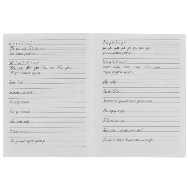 Avant d'utiliser les lignes du miroir. Прописи для начальной школы. 145х195мм. 16 pièces. Умка в кор.50шт